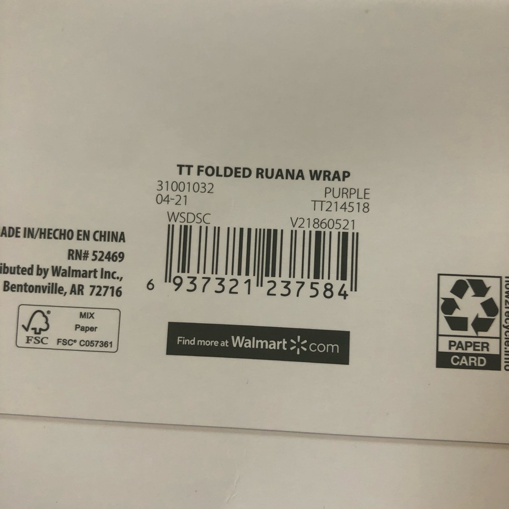 🌺🌼NWT Time and Tru Ruana Ribbed Multi-Wear Wrap - Picture 6 of 6